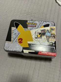 Pokemon Celebrations 25th Anniversary Collectors Chest Lunch Box Tin Sealed - Image 1