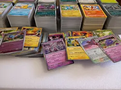 3000 Pokemon English Holo & Reverse Holo Bulk Card Lot - Common Uncommon Rare - Image 1