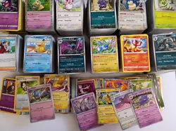 3000 Pokemon English Holo & Reverse Holo Bulk Card Lot - Common Uncommon Rare - Image 3