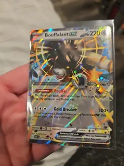 Bouffalant ex 077 2025 Pokemon S&V White Flare Double Rare PACK FRESH Card - Image 1