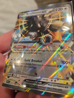 Bouffalant ex 077 2025 Pokemon S&V White Flare Double Rare PACK FRESH Card - Image 3