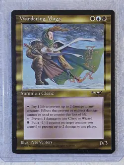 MTG Wandering Mage - Alliances (ALL) 1996 Magic the Gathering Card Rare LP - Image 5