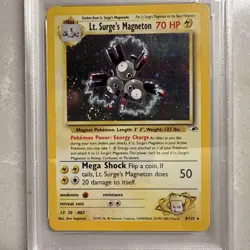 Gym Heroes Lt. Surges Magneton Holo #8/132 Rare WOTC Pokemon Card TCG NM PSA 7 - Image 3