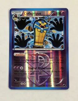Pokemon Cofagrigus Card 56/116 Reverse Holo Rare LP Plasma Freeze Light Play TCG - Image 1