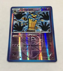 Pokemon Cofagrigus Card 56/116 Reverse Holo Rare LP Plasma Freeze Light Play TCG - Image 2