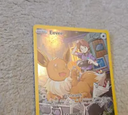 NM Eevee & Blue Full Art TG11/TG30 Brilliant Stars Holo Rare Pokemon Card - Image 2