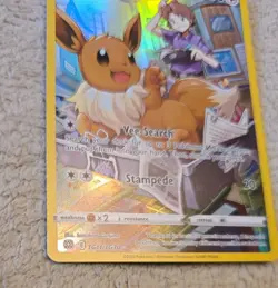 NM Eevee & Blue Full Art TG11/TG30 Brilliant Stars Holo Rare Pokemon Card - Image 4