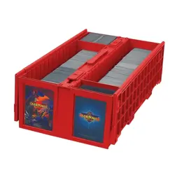 (1) BCW Red 1600-Count Baseball Trading Game Collectible Card Bin - Image 1
