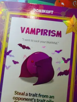 Doomlings Vampirism Red Eyes With Bat Art Dominant Holo Card - Image 5