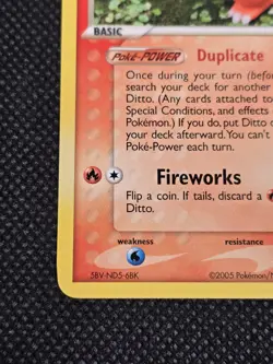 Pokemon TCG Ditto Charmander Card 61/113 Delta Species 2005 - LP -- L15 - Image 3