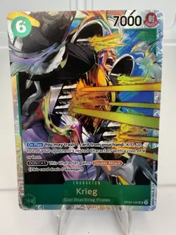One Piece Card Game Krieg OP03-025 SR English Pillars Of Strength NM - Image 1