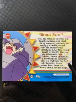 Pokemon Card - Meowth Rules! OR13 - Orange Islands - Topps - Image 4