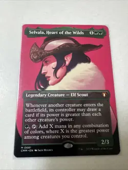 MTG English Selvala, Heart of the Wilds (Borderless) NM Normal Commander Masters - Image 1
