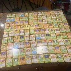 Vintage Bulk Base Cards Pokemon Card Pokemon 117 Cards Near Mint - Image 1
