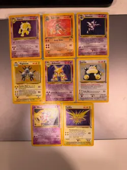 Pokemon TCG Vintage 8 Card Lot Holos 1st Edition Fossil, Jungle, Base Set - Image 1