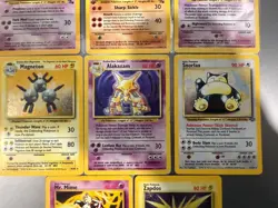 Pokemon TCG Vintage 8 Card Lot Holos 1st Edition Fossil, Jungle, Base Set - Image 3