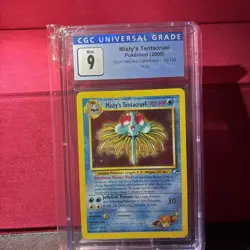Pokemon 2000 Gym Heroes Misty's Tentacruel Holo Card 10/132 CGC Mint 9 Swirl - Image 1