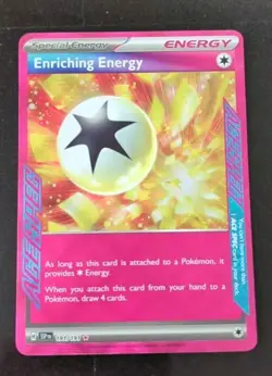 ⚡ Pokemon Surging Sparks Enriching Energy 191 Ace Spec Rare Full Art card NM - Image 1