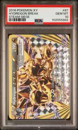 2016 Pokemon XY Steam Siege # 87 Hydreigon Break PSA 10 Card GEM MINT! Free Ship - Image 1