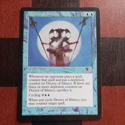 Mtg Decree of Silence LP Magic The Gathering Card Scourge Rare Enchantment - Image 2