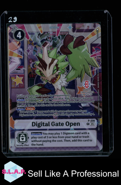 DIGITAL GATE OPEN BANDAI P-206 P05 DIGIMON CARD GAME OPTION ENGLISH - Image 1