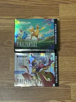 Magic The Gathering Final Fantasy Collector Booster Omega Box/Chocobo Bundle Lot - Image 1