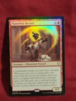 x1 Flamekin Herald - Foil R MTG Commander Legends M/NM, English - Image 1