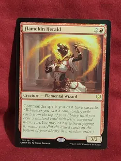 x1 Flamekin Herald - Foil R MTG Commander Legends M/NM, English - Image 3