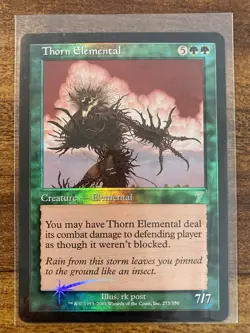 MTG✨THORN ELEMENTAL FOIL✨7th Edition NM/M RARE Creature 2001 rk Post UNPLAYED ! - Image 1