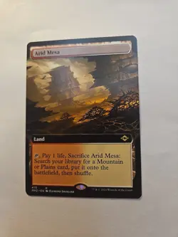 NM Magic The Gathering Modern Horizons 2 M/ NM Extended Art Arid Mesa - Image 2