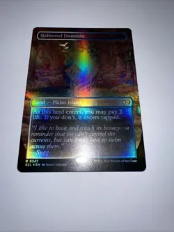 MTG - Hallowed Fountain (Borderless Foil) - Lorwyn Eclipsed NM/M Condition - Image 1