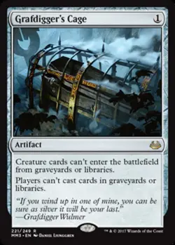1x Grafdigger's Cage - Foil Moderate Play MTG Magic - Kid Icarus - - Image 1