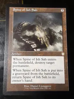 Spine of Ish Sah , Commander Brothers War , Near Mint ,MTG , FREE SHIPPING - Image 1