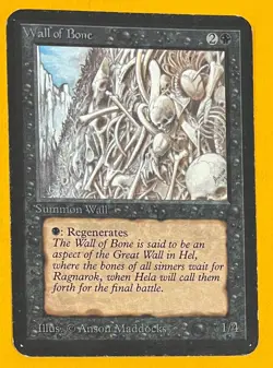 MTG WALL OF BONE Alpha (OldManMTG 008-516) - Image 1
