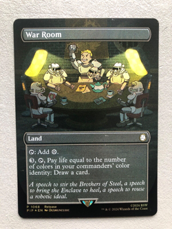 Mtg Carte Magic Universe Beyond Fallout War Room Promo English FOIL NM/LP - Image 1