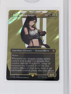 Tifa, Martial Artist (Borderless) (Surge Foil) Commander Final Fantasy Magic Mtg - Image 1