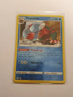 Dracovish 053/189 Pokemon TCG Card SWSH Darkness Ablaze Rare Reverse Holo - Image 1
