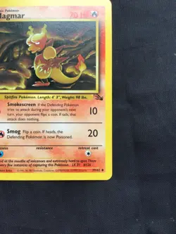 Pokemon Cards: Fossil 1st Edition Uncommon: Magmar 39/62 - Image 4