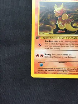Pokemon Cards: Fossil 1st Edition Uncommon: Magmar 39/62 - Image 5