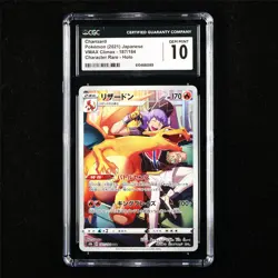 CGC 10 GEM MINT 2021 Pokemon JPN Charizard 187/184 CHR - Image 1