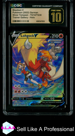 BLAZIKEN V POKEMON TG14 2022 SILVER TEMPEST HOLO DE CGC PRISTINE 10 - Image 1