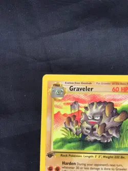 Pokemon Cards: Fossil 1st Edition Uncommon: Graveler 37/62 - Image 2