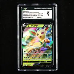 CGC 9 MINT 2022 Pokemon JPN Leafeon V 268/S-P Promo - Image 1