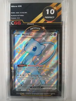 Carte Pokemon FR Mew ex (PAF 216) Destinees de Paldea CGG 10 27410170 - Image 1