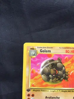 Pokemon Cards: Fossil 1st Edition Uncommon: Golem 36/62 - Image 2
