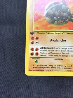 Pokemon Cards: Fossil 1st Edition Uncommon: Golem 36/62 - Image 5