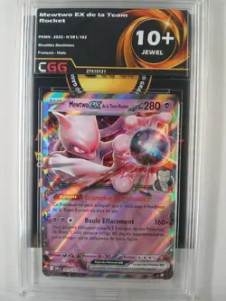 Carte Pokemon FR Mewtwo ex de la Team Rocket (DRI 081) Rivalite CGG 10+ 27410121 - Image 1