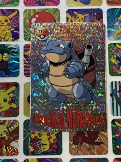 Pokemon Vintage Pocket Monsters Vending HOLO Prism Sticker 1999 Bandai Nintendo - Image 1
