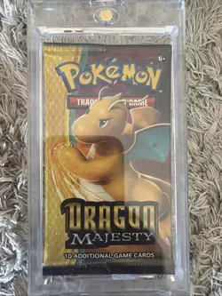 Pokemon TCG Dragon Majesty Booster Pack ART SET 4 Packs - Sun & Moon Sealed NEW - Image 2