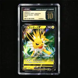 CGC 10 PRISTINE 2021 Pokemon JPN Jolteon V 030/069 RR - Image 2